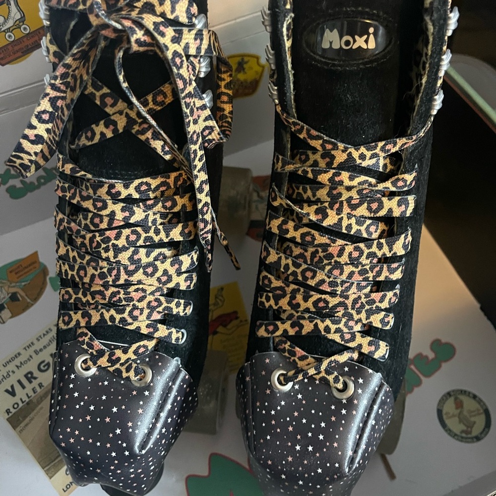 Moxi Panther Roller Skates  | Black Suede